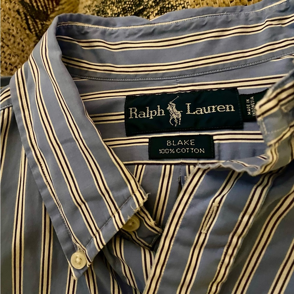 Ralph Lauren Polo, button down, long sleeve,Blake.